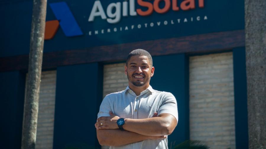 Matheus Carvalho é dono da Ágil Solar, empresa aberta em junho de 2020 - Divulgação