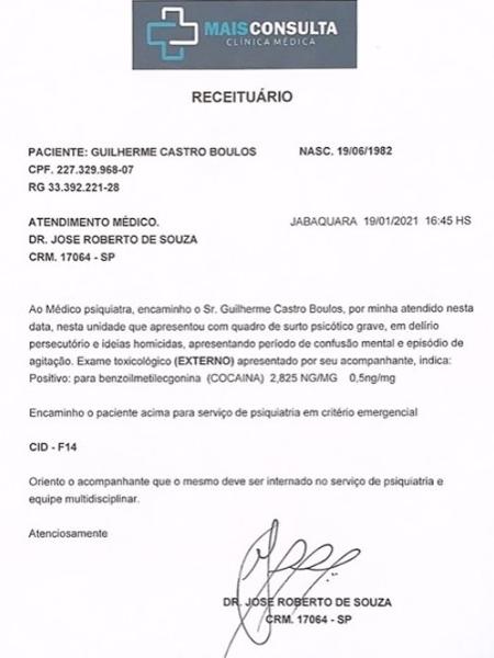 Publicação de Pablo Marçal mostra falso prontuário de atendimento médico de Guilherme Boulos por surto psicótico