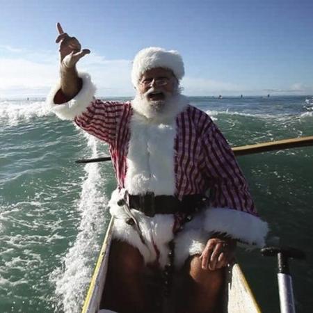 Papai Noel passa pelo Havaí em foto publicada pela Norad no Twitter - Reprodução/Twitter