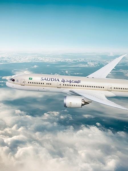 A Saudia Airlines é uma companhia aérea da Arábia Saudita - Divulgação