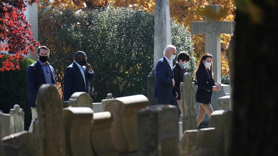 Biden vai à missa depois de eleito: ele será o segundo presidente católico da história dos EUA - Joe Raedle/Getty Images
