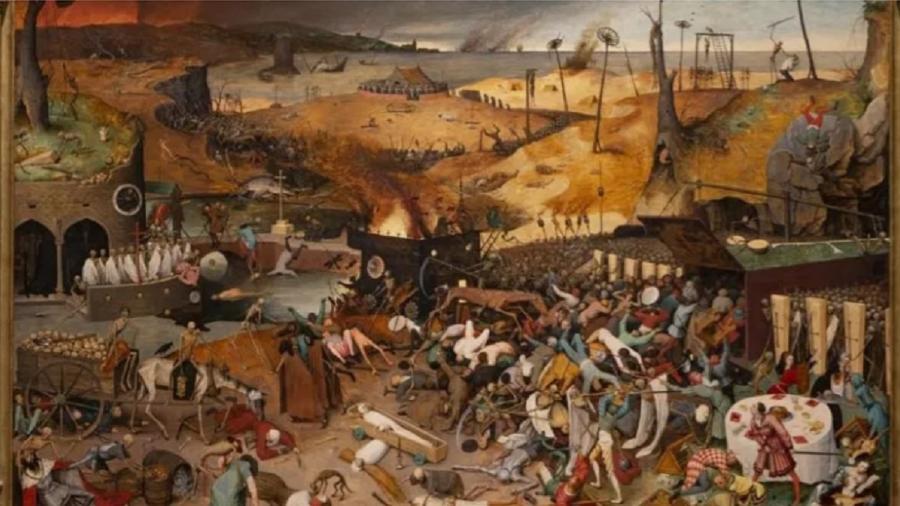 "O triunfo da morte" (1562-1563), de Pieter Bruegel, o Velho. Precisamos dar à tragédia a dimensão humana e política que ela tem. E isso supõe o registro organizado para as gerações futuras - Reprodução