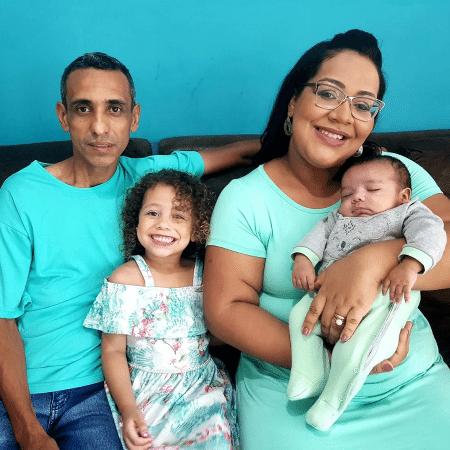 Luís Miguel, de 2 meses, foi diagnosticado com síndromes raras após 25 dias internado com covid-19 - Reprodução/Acervo Pessoal