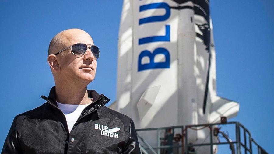 Jeff Bezos, fundador da Blue Origin (e da Amazon) - Divulgação/Blue Origin