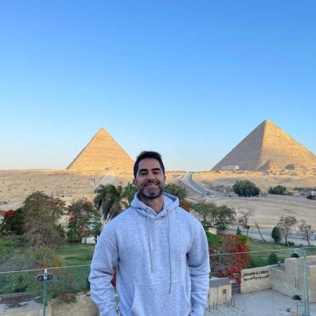 Victor Sorrentino em sua viagem ao Egito - Reprodução/Instagram