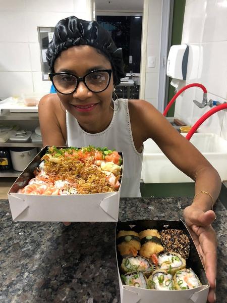 Tereza Cristina Ferreira é dona de uma franquia "dark kitchen" da rede Home Sushi Home - Divulgação