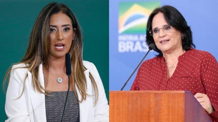 Flávia Arruda (PL) e Damares Alves (Republicanos) - Pedro Ladeira/Folhapress e Carolina Antunes/PR