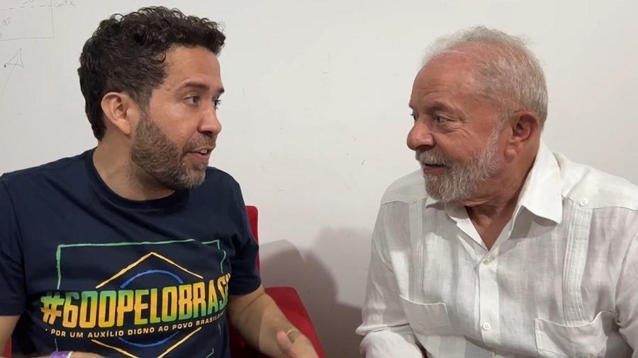 21.out.22 - Em seu perfil no Facebook, Janones abriu live com o ex-presidente Lula - Reprodução