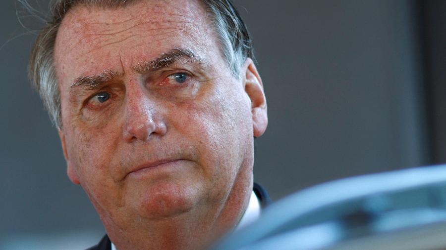 Jair Bolsonaro após a PF cumprir mandado de busca e apreensão  - Adriano Machado/Reuters