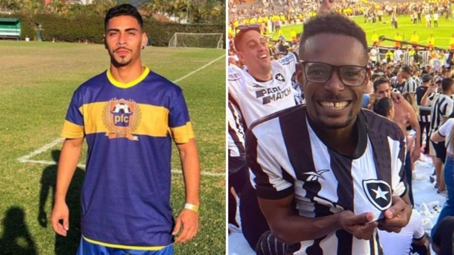 Thiago Marques Gonçalves (esq.) e Igor Melo de Carvalho (dir.) foram alvejados pelo policial militar da reserva Carlos Alberto de Jesus na madrugada de 24 de fevereiro de 2025 Thiago Marques Gonçalves (esq.) e Igor Melo de Carvalho (dir.) foram alvejados pelo policial militar da reserva Carlos Alberto de Jesus na madrugada de 24 de fevereiro de 2025