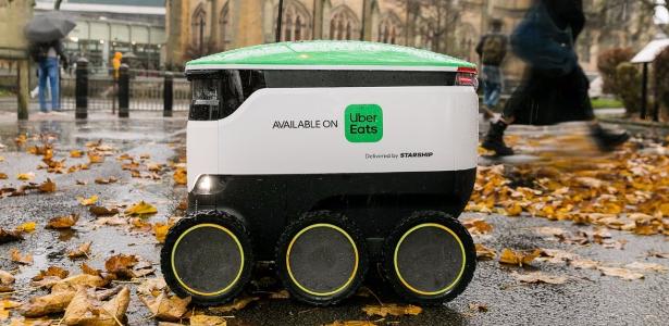 Uber faz parceria para entregar comida com robôs na Europa e nos EUA