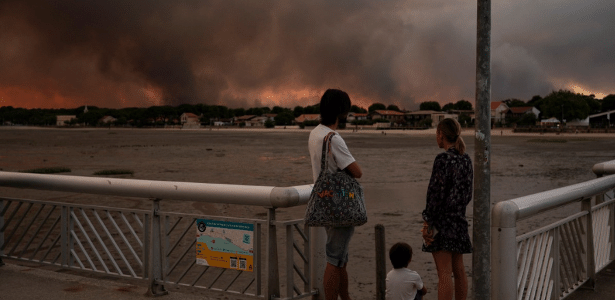 França evacua quase 4.000 turistas perto de Bordeaux por incêndio