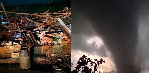 Tornado atinge cidades no noroeste do Rio Grande do Sul