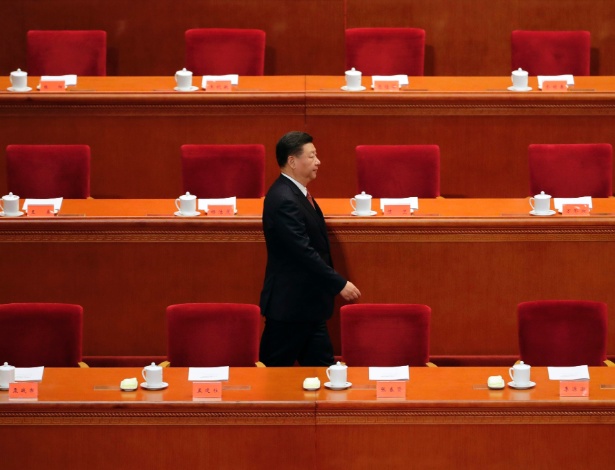 O presidente da China, Xi Jinping, em uma cerimônia em Pequim - Andy Wong/AFP/Getty Images/NYT