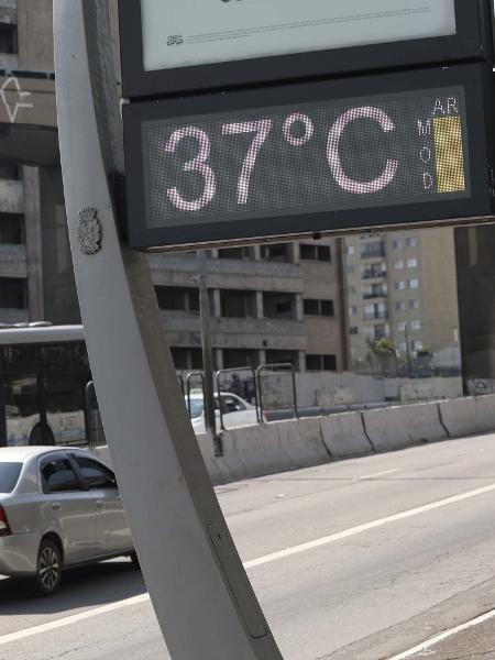 Termômetro registrou temperatura de 37ºC em São Paulo (SP), no dia 10 de setembro - RENATO S. CERQUEIRA/ESTADÃO CONTEÚDO