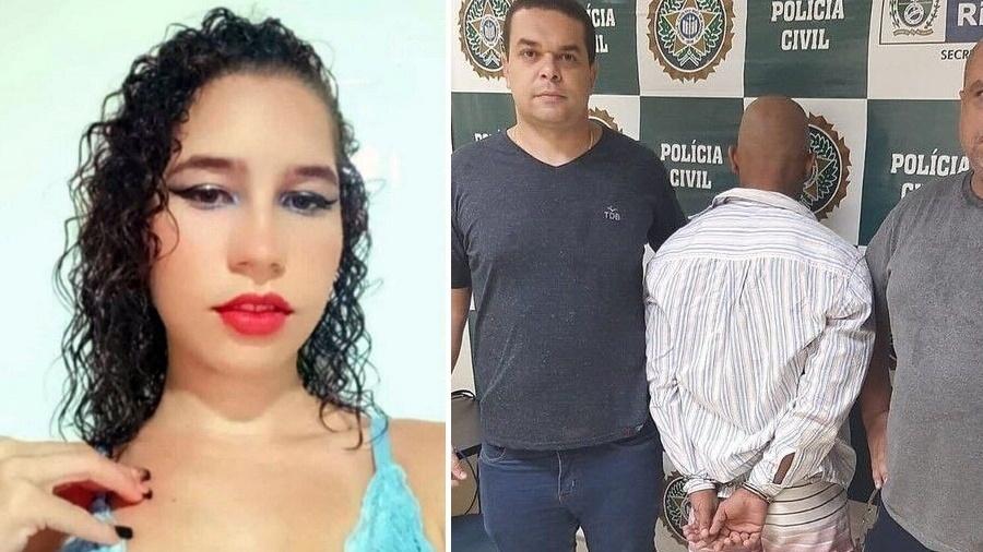  Iranildo Martins da Silva, 26, foi preso acusado de matar a vizinha Thuane da Silva, 20 - Divulgação e Reprodução/Facebook