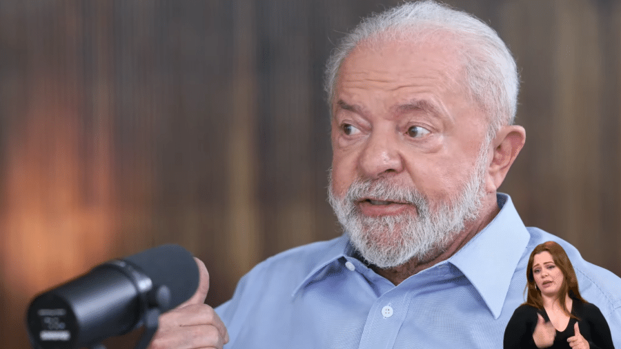 Presidente Lula em transmissão ao vivo - Reprodução