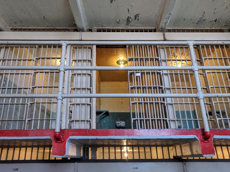 Cela 181 de Alcatraz, onde Al Capone ficou preso Cela 181 de Alcatraz, onde Al Capone ficou preso