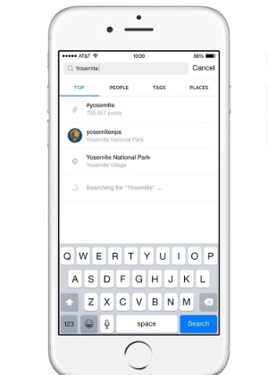 Atualização do Instagram para iOS e Android inclui novas categorias para busca - Divulgação