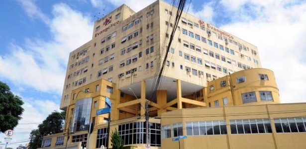 Hospital Evangélico, em Curitiba, onde vítima de agressão segue internada - AEN