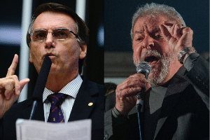 Montagem com fotos do ex-presidente Luiz Inácio Lula da Silva e do deputado federal Jair Bolsonaro - Arte/UOL