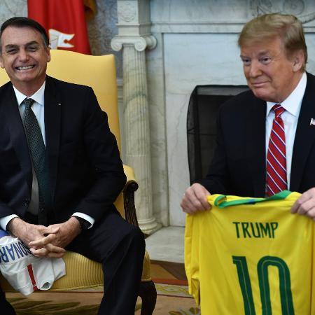 Bolsonaro e Trump estão na lista de líderes mais influentes - Brendan Smialowski / AFP - Brendan Smialowski / AFP