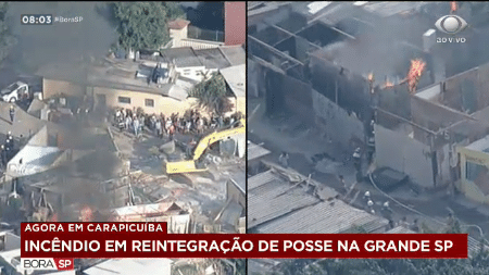 700 famílias são retiradas de terreno em Carapicuíba (SP