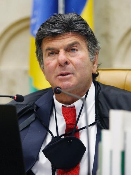 3.jun.2020 - O ministro Luiz Fux, do STF (Supremo Tribunal Federal), presidindo sessão plenária da Corte por videoconferência - Fellipe Sampaio/SCO/STF