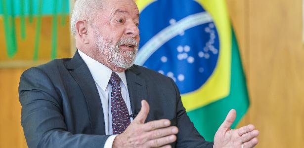 Lula durante entrevista no Planalto