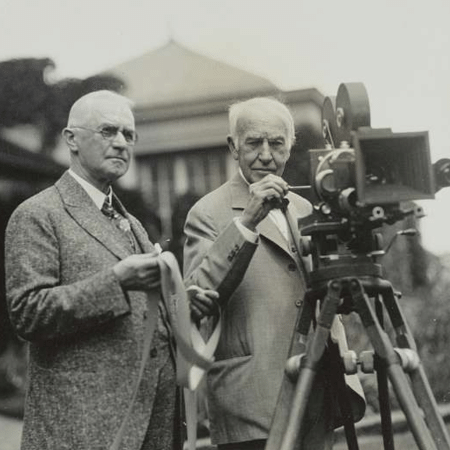 Goerge Eastman e Thomas Edison 
