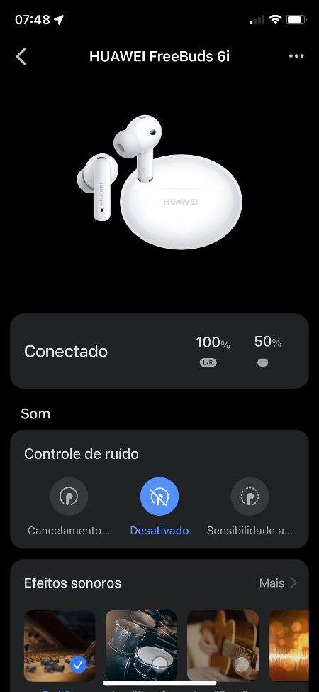  Detalhe do app Huawei AI Life