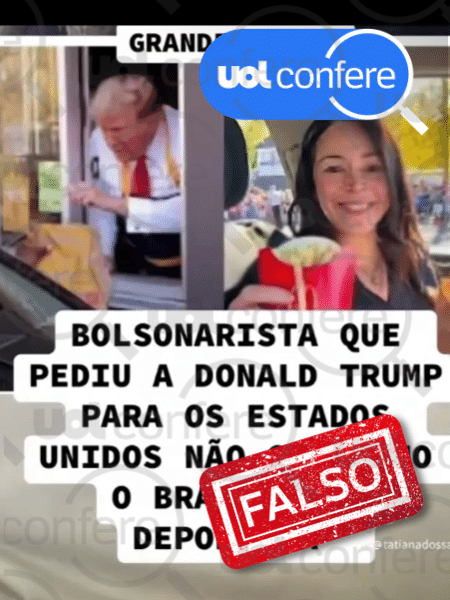 13.fev.2025 - Depois dos posts desinformativos, Nayara publicou foto com boné da ICE, polícia migratória dos EUA