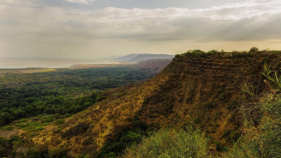 Região do Rift Valley, no leste da África (foto), está passando por processo de separação da crosta terrestre Região do Rift Valley, no leste da África (foto), está passando por processo de separação da crosta terrestre
