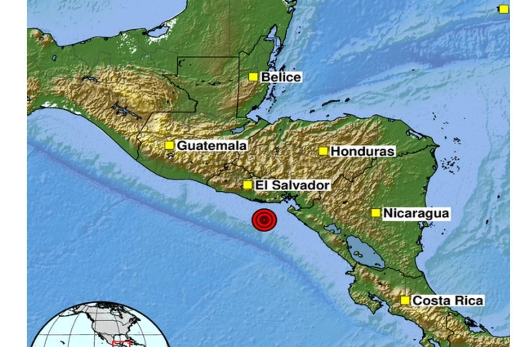 12.ago.2026 - Tremor de magnitude 5,5 atingiu a costa de El Salvador - undefined
