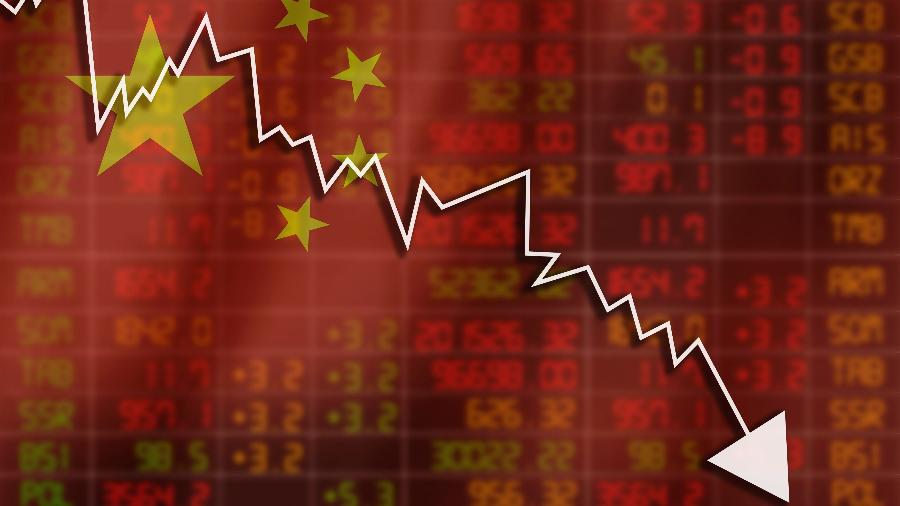 Ilustração, Bolsa da China, queda, ações, Bolsas de Valores, crise na China, cotações - Getty Images