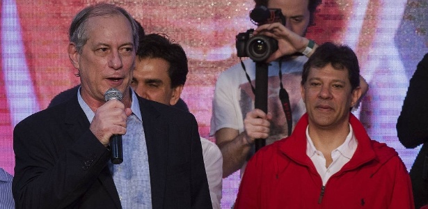 Ciro Gomes discursa no lançamento da candidatura à reeleição de Haddad como prefeito em 2016