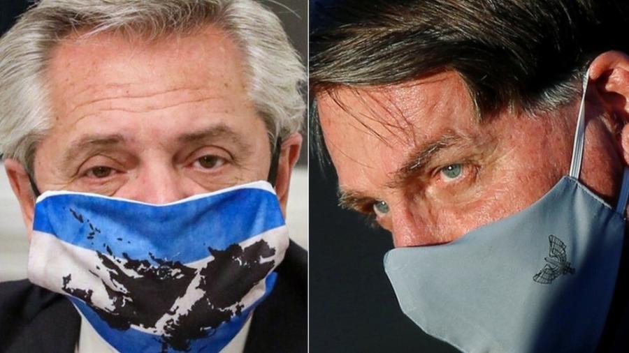 Os presidentes do Brasil (dir.) e da Argentina (esq.) vivem em clima de hostilidade aberta - AFP