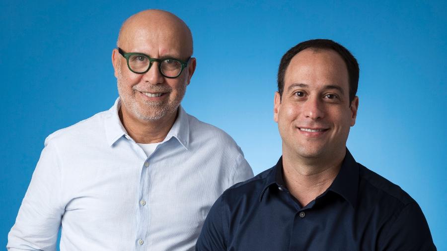 Jorge Nóbrega, atual presidente executivo da Globo, e Paulo Marinho, que o substituirá a partir de fevereiro de 2022 - Sergio Zalis/Globo