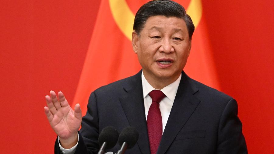 Xi Jinping é reeleito líder da China por mais 5 anos - Noel CELIS / AFP