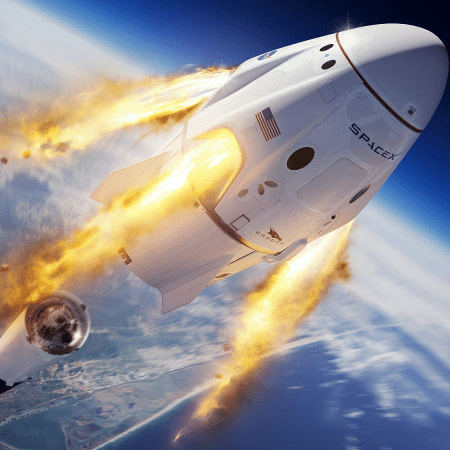 Veja fotos do teste do SpaceX com o Crew Dragon  - SpaceX/Divulgação