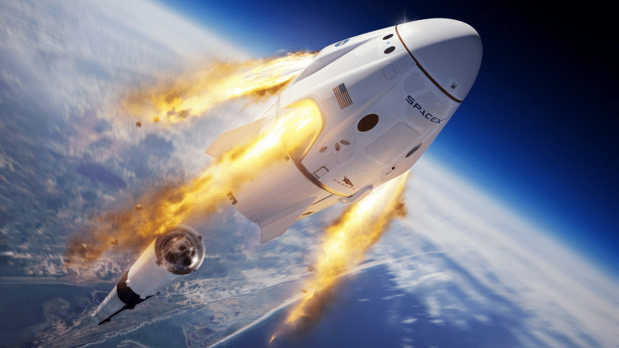 Astronautas irão a bordo da Crew Dragon, da SpaceX - SpaceX/Divulgação