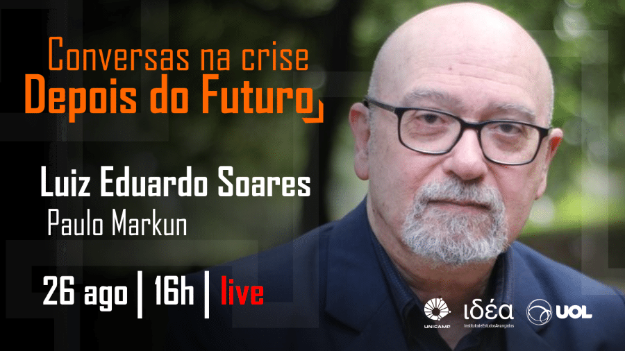 Luiz Eduardo Soares no "Conversas na Crise" - Arte/IdEA-Unicamp