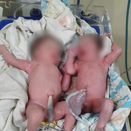 Gêmeos nasceram em carro da polícia em SP - Divulgação/PMESP