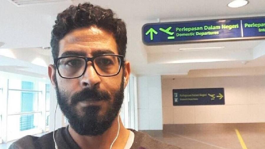 Hassan Al Kontar viveu sete meses na área de desembarque de aeroporto na Malásia - Hassan Al-Kontar