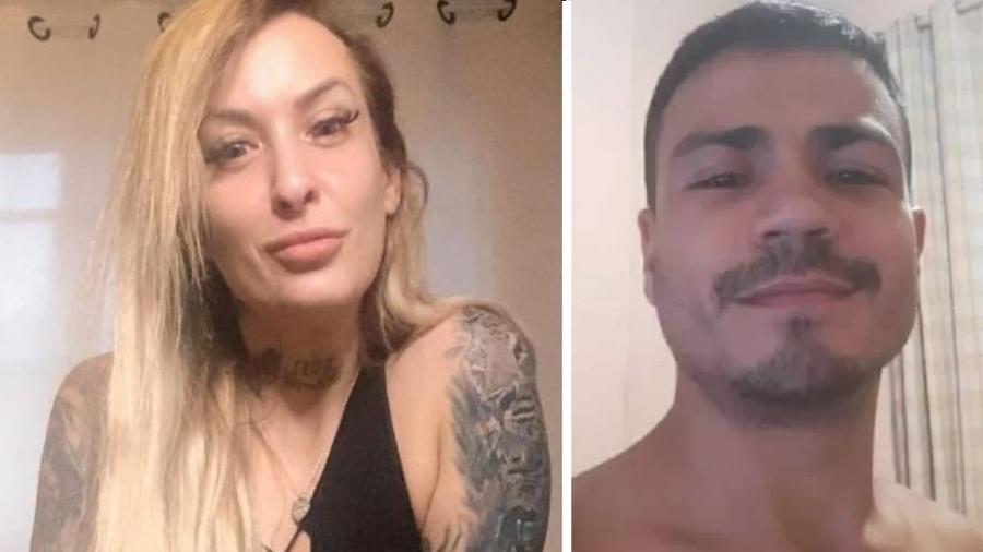 Ana Luiza Dias, 37, e Fred Henrique Lima Moreira, preso por agressão - Reprodução/Whatsapp e Arquivo Pessoal