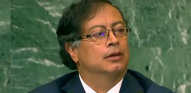 Gustavo Petro, presidente da Colômbia, em discurso na Assembleia-Geral da ONU