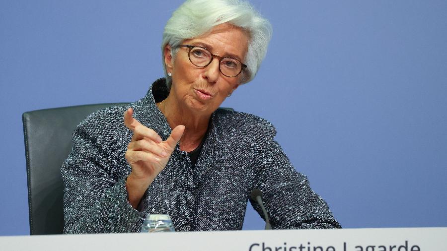 Presidente do BCE, Christine Lagarde, fez declaração em sua conta oficial do Twitter - KAI PFAFFENBACH