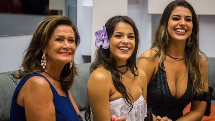 Ieda, Emilly e Vivian no BBB 17 - Reprodução/Globoplay - Reprodução/Globoplay