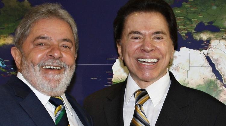  Lula recebe o apresentador Silvio Santos, do SBT, no Palácio do Planalto, em Brasília, em 22 de setembro de 2010