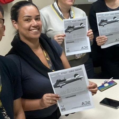 Ex-agente de aeroporto da Voepass, Priscila Oliveira da Silva, foi demitida em janeiro deste ano e ainda não recebeu verbas rescisórias Ex-agente de aeroporto da Voepass, Priscila Oliveira da Silva, foi demitida em janeiro deste ano e ainda não recebeu verbas rescisórias